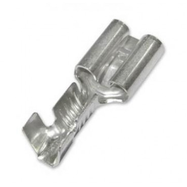 TD-2114 DPK Наконечник гнездовой 6,3мм, сечение 1,0-2,5м2 с фиксатором